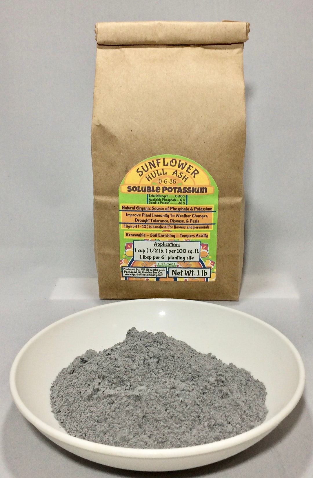 Potassium Organic Fertilizer Sunflower Hull Ash Increase Flowering