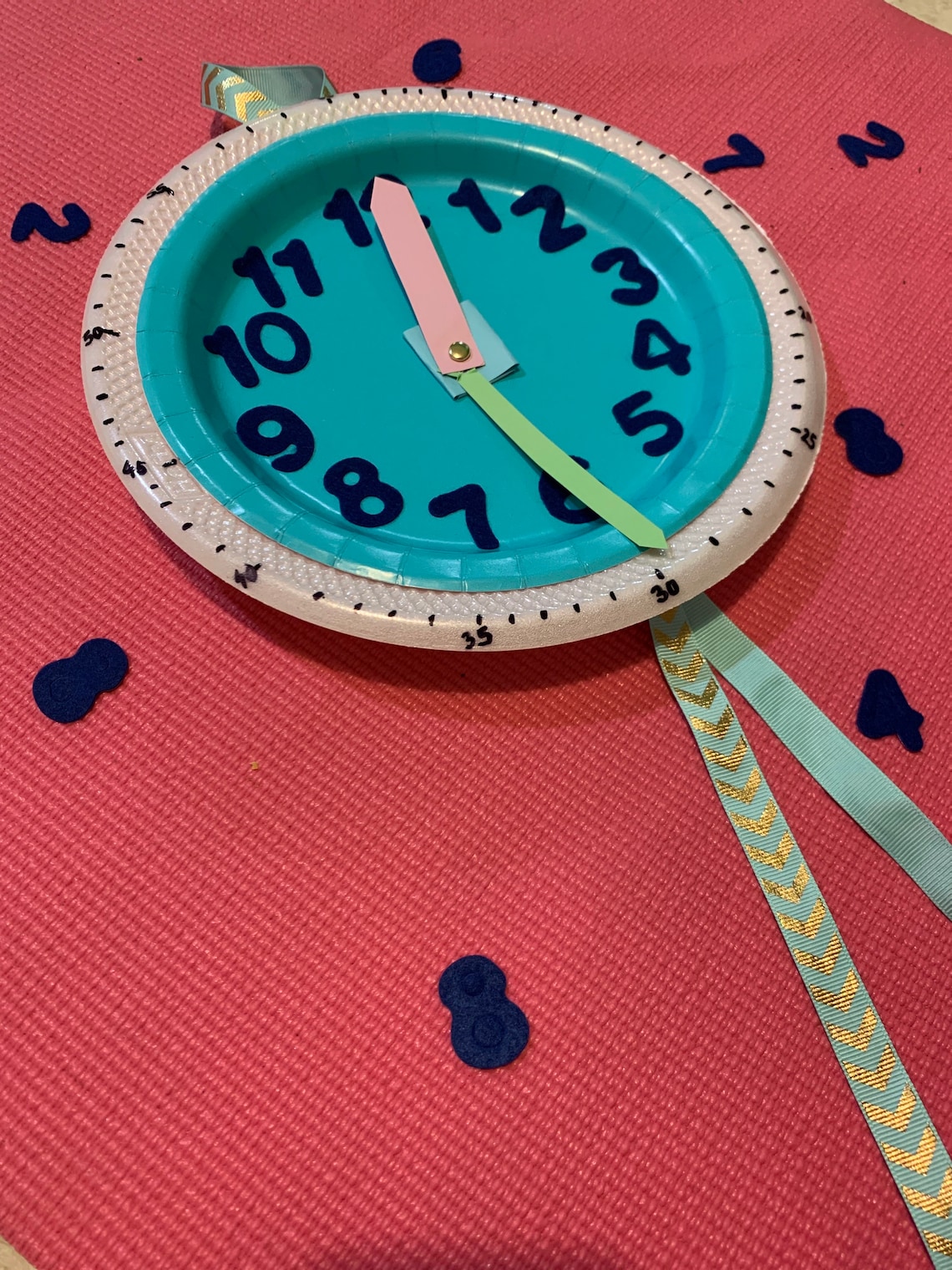 Telling Time Craft Activity Hanging Wall Clock STEM Etsy