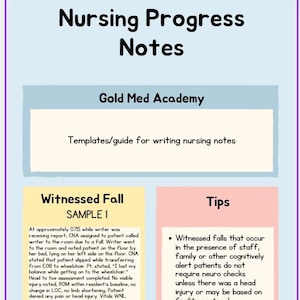 Documentation Guide: How to write a Progress note for New nurses!