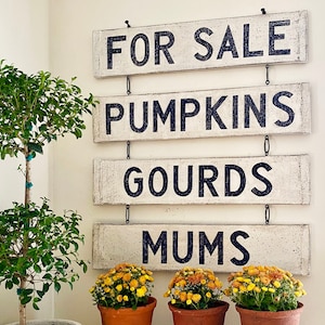 Fall Vintage Style Farm Stand Sign/  Produce Signs/Fall Décor / Fall Signs/ Pumpkins/ Farmhouse Style/ Front Porch Décor/  wood signs