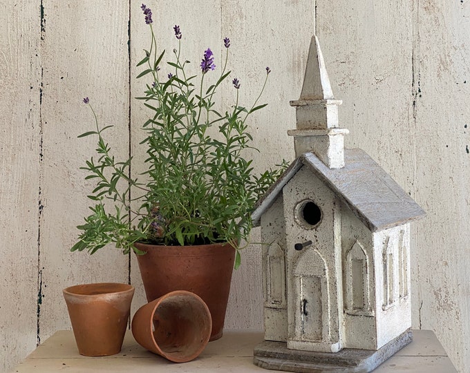 Handcrafted Church Birdhouse / vintage style garden /painted birdhouse, / church birdhouse/ garden birdhouse/ unique birdhouse