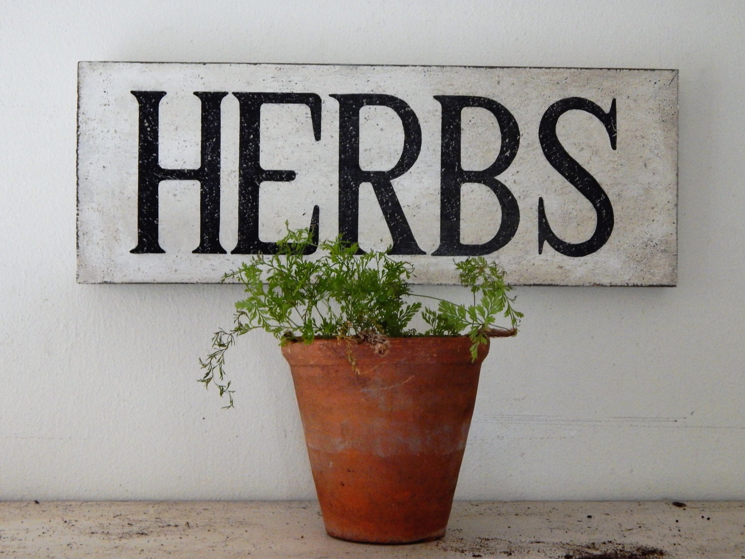 HERBS SIGN / garden signs farmhouse signs vintage style | Etsy