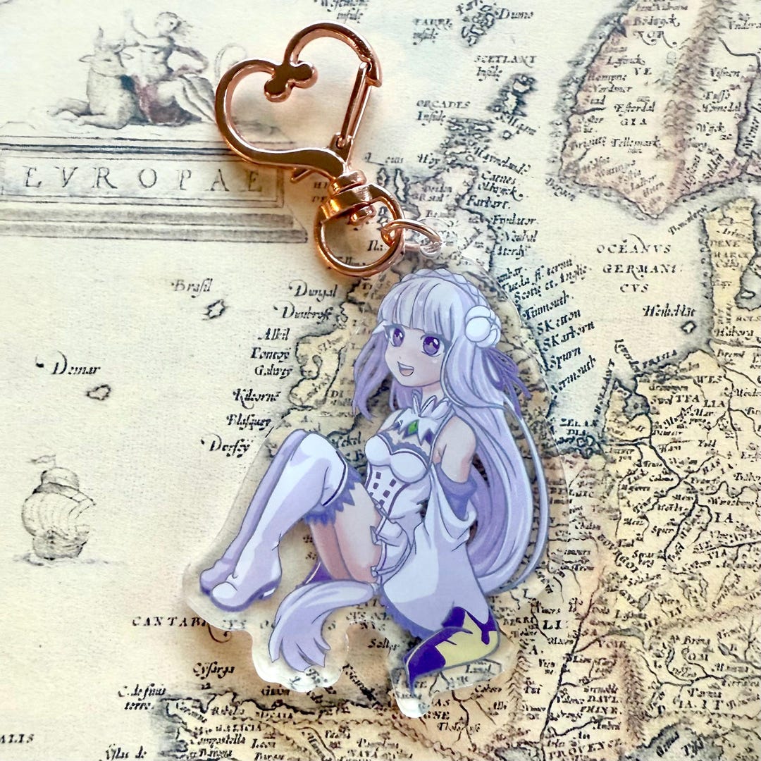 Re Zero Amelia 2.5 Keychain - Etsy