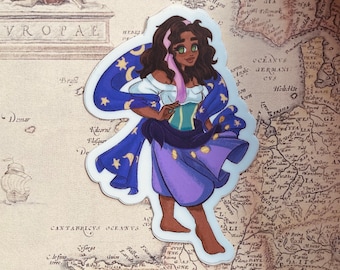 The Hunchback of Norte Dame Esmeralda Waterproof 3 Inch Vinyl Sticker