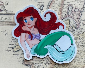 The Little Mermaid Ariel Die-Cut 3 Inch Sticker