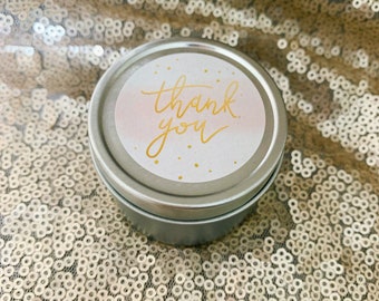 Thank You | Mini Tin | Soy Candle | Hand Poured | Single