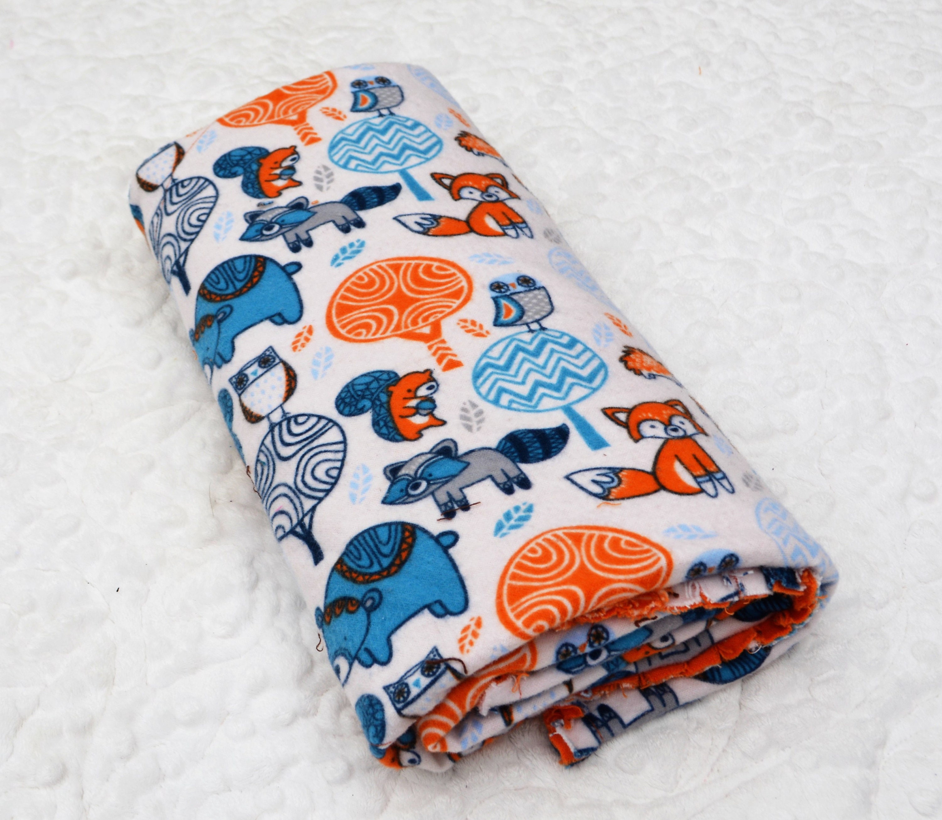 orange receiving blankets