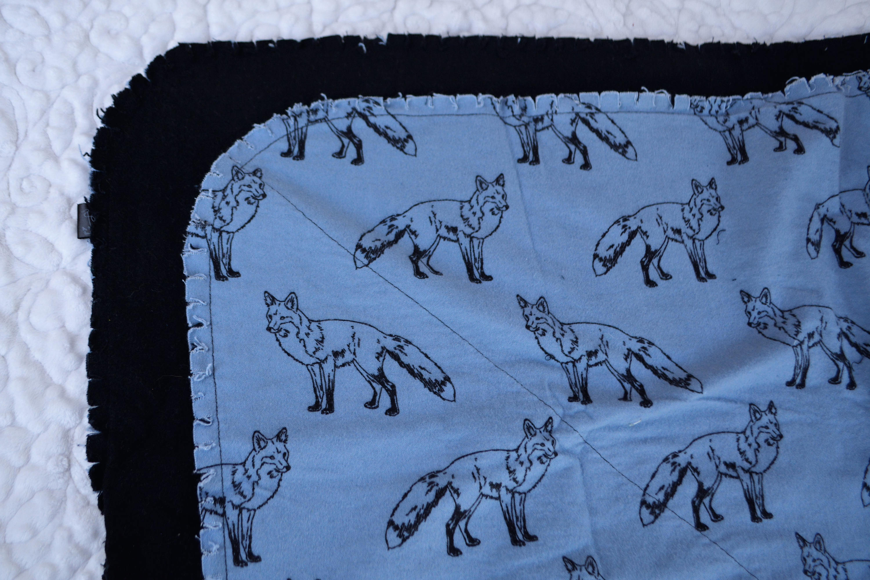wolf baby blanket