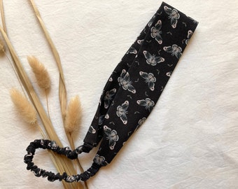 Moth Headband in Black, Pretty Botanical Insect Hair Accessory