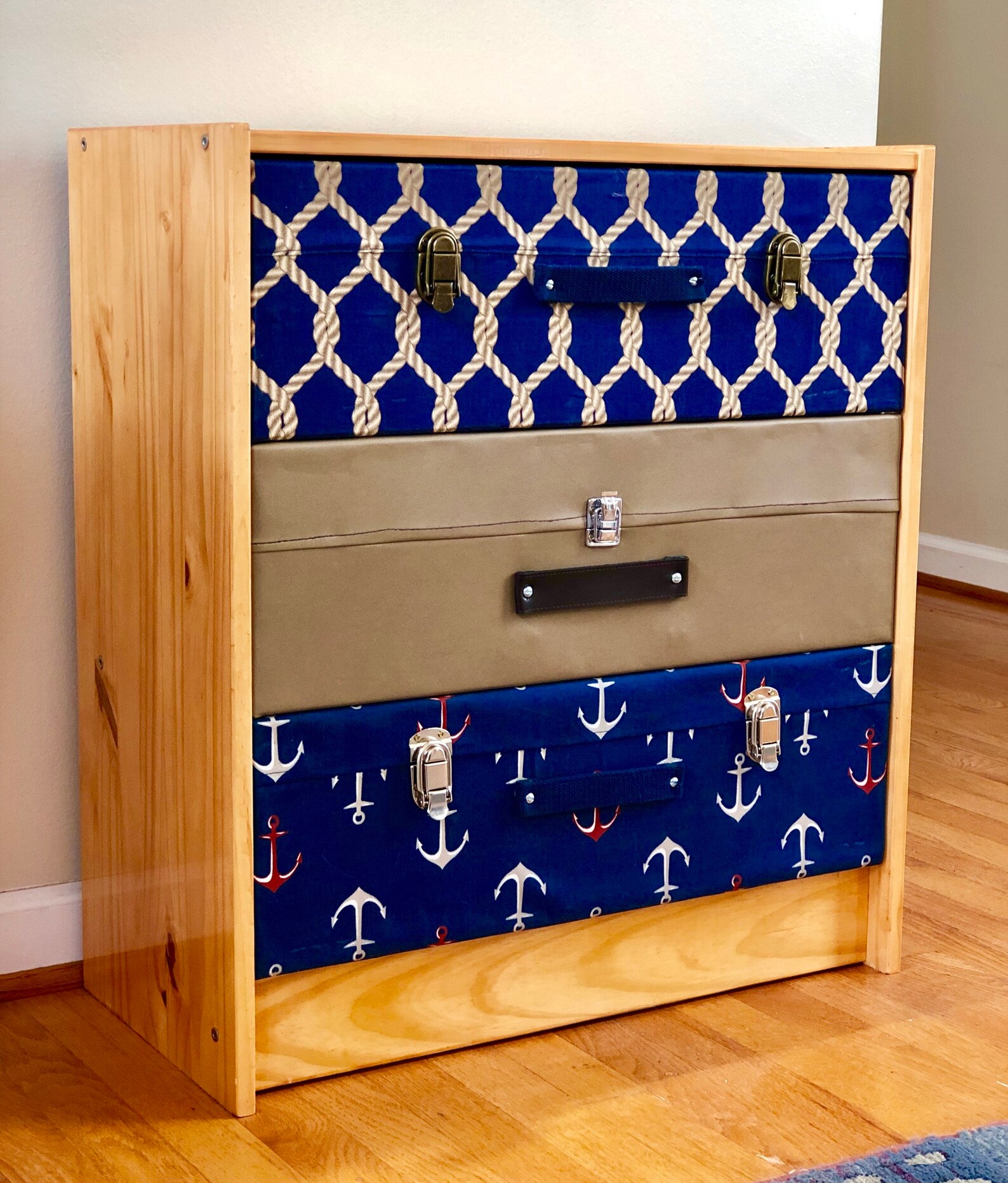 Nautical Vacation Themed Wooden Dresser Etsy