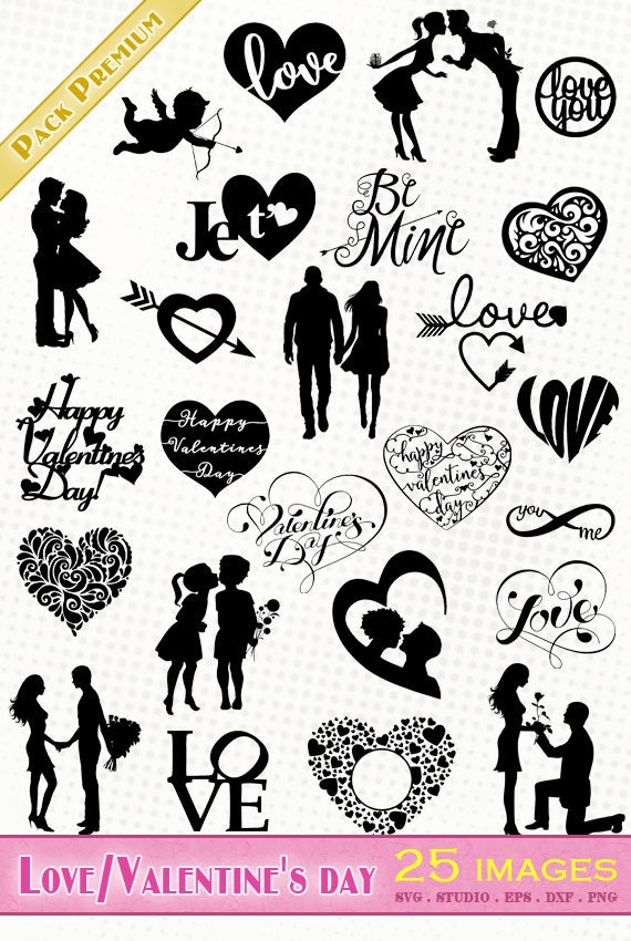 Download Valentinstag/Liebe 25 svg/eps/dxf/silhouette studio/png | Etsy