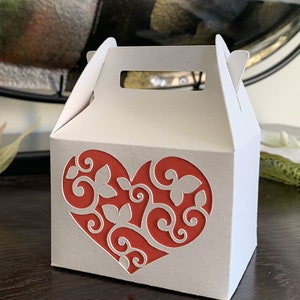 Boîte à dragées pour mariage, baptême, communion - Fichiers svg/dxf/eps/silhouette studio/png pour Silhouette Cameo/Portrait ScanNcut Cricut