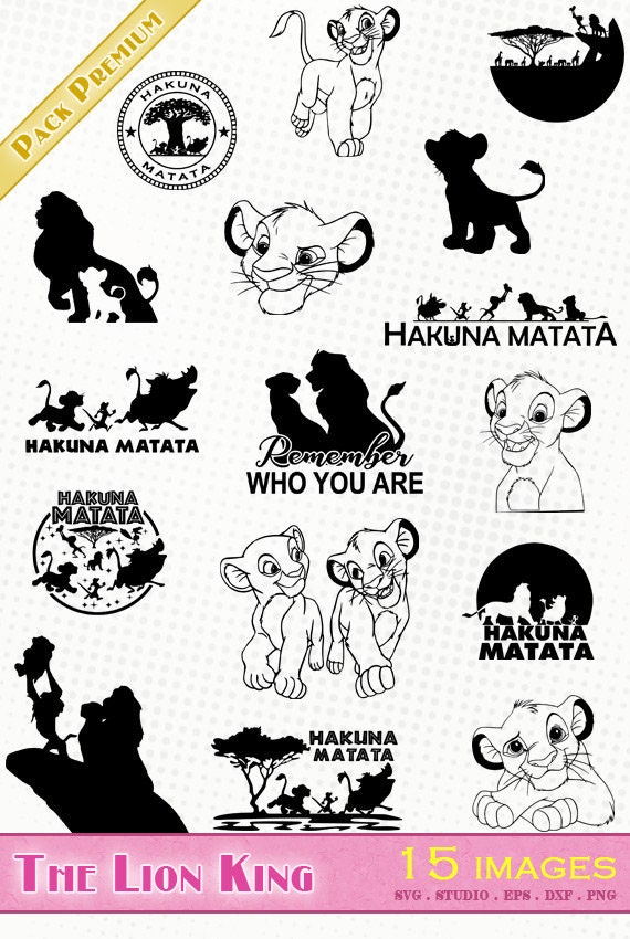 The Lion King 15 svg/dxf/eps/silhouette studio/png | Etsy