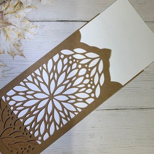 Carte d'invitation pour mariage, anniversaire - Fichiers svg/dxf/eps/silhouette studio/png pour Silhouette Cameo/Portrait, ScanNcut, Cricut