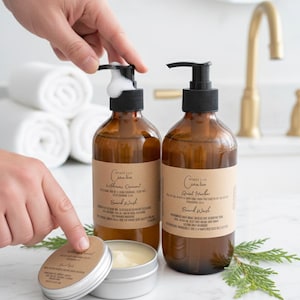 Shampoo Botânico para Barba | Limpeza Suave para Uso Diário | Cuidados com a Barba em Pequenos Lotes | Criatividade Inspirada pelo Espírito