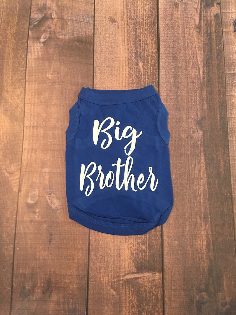Big Brother Dog Shirt Big Brother Shirt Baby Announcement Etsy