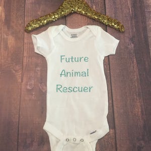 Future Animal Rescuer onesie, Baby onesie, dog onesie for babies, Onesie