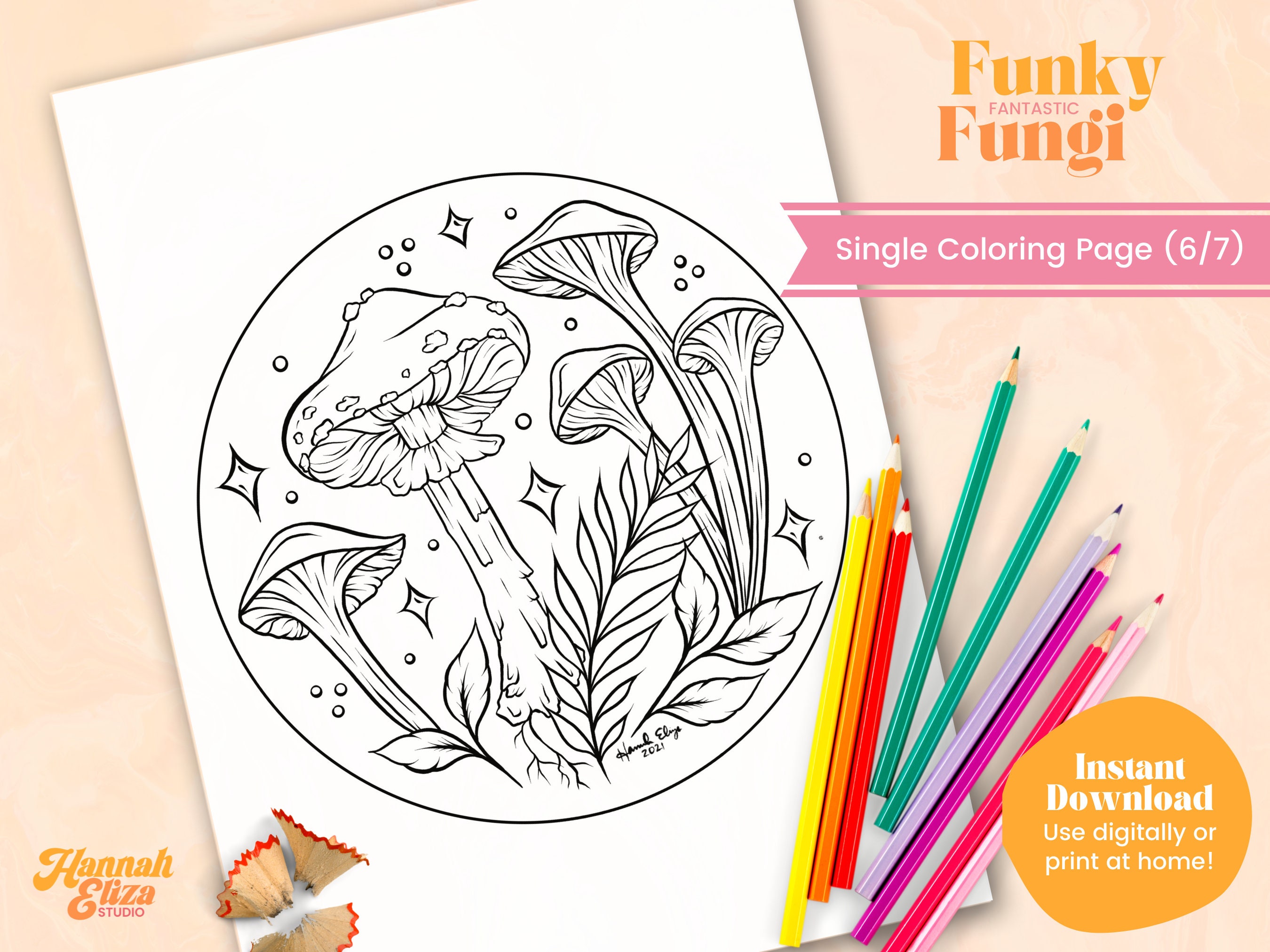 Coloring Bookmarks, Flower Adult Coloring Page PDF, Garden, Mushrooms,  Cottagecore, Therapeutic Self Care Activity, Printable Birthday Gift 