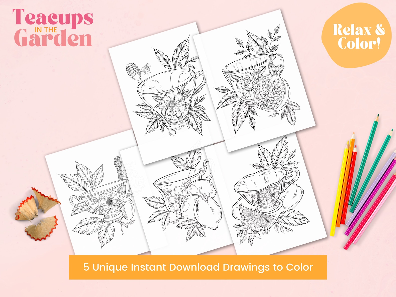 Printable Coloring Pages Activities for Kids Easy to Print | Etsy