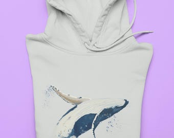 Kinder Wal Hoodie: Ozeantier Grafik-Sweatshirt, Marine Life Print