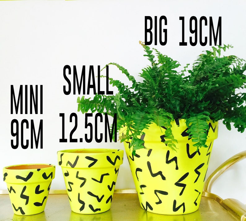 Indoor Mini Planter Plant Pot Painted Terracotta Clay Pot /'The Fairest Of The Seasons/' Mini 9cm