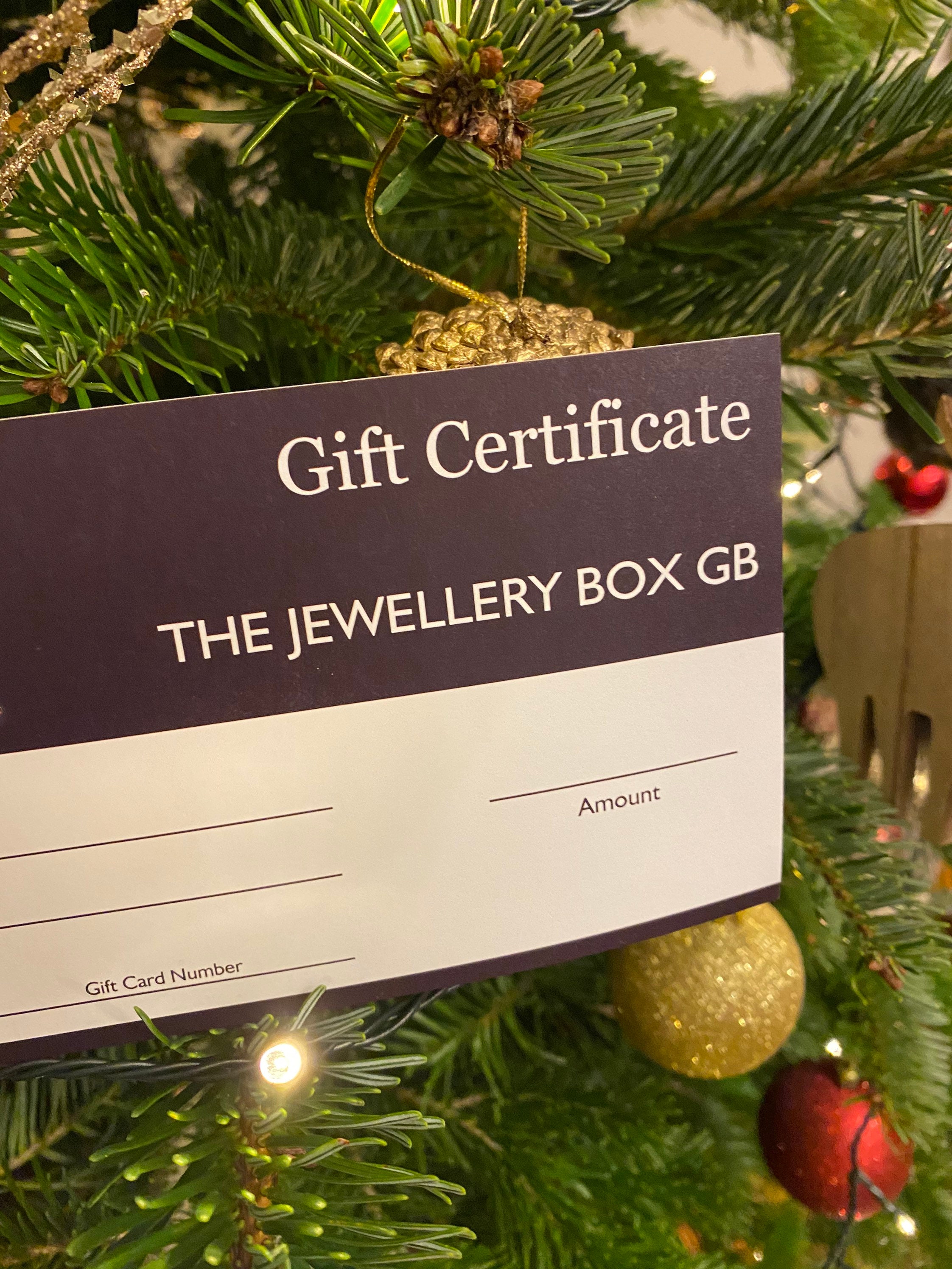Gift Voucher for The Jewellery Box GB Etsy