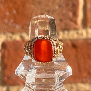 ICE CARATS 925 Sterling Silver Gold Plated Carnelian/Garnet