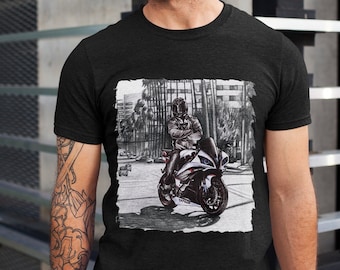Yamaha R1 Lovers T-Shirt Motorcycle T-Shirt Original Gift Made From Original Art Unisex - Men & Women's Tee Gift For Him Gift For Her