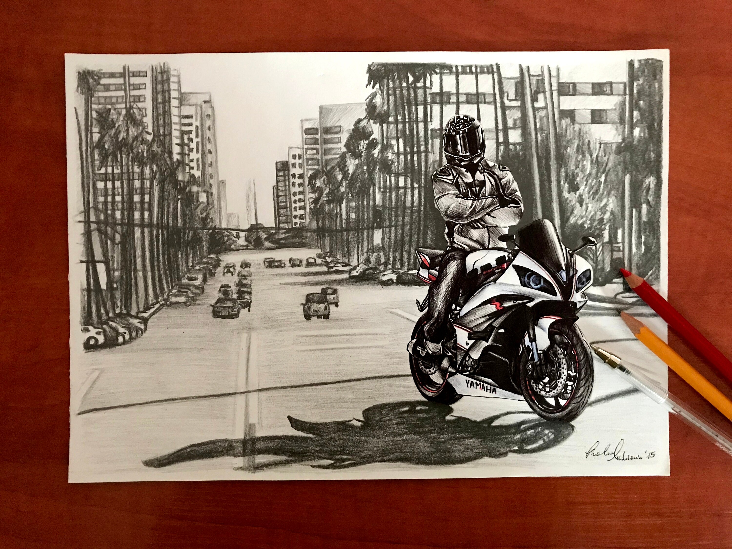 relation Personalised R1 Motorbike Hand Made Printed Card age any name 