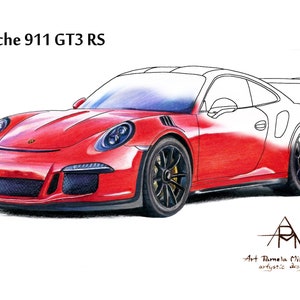 Sport Car Coloring Page Porsche 911 Printable Coloring Page - Etsy
