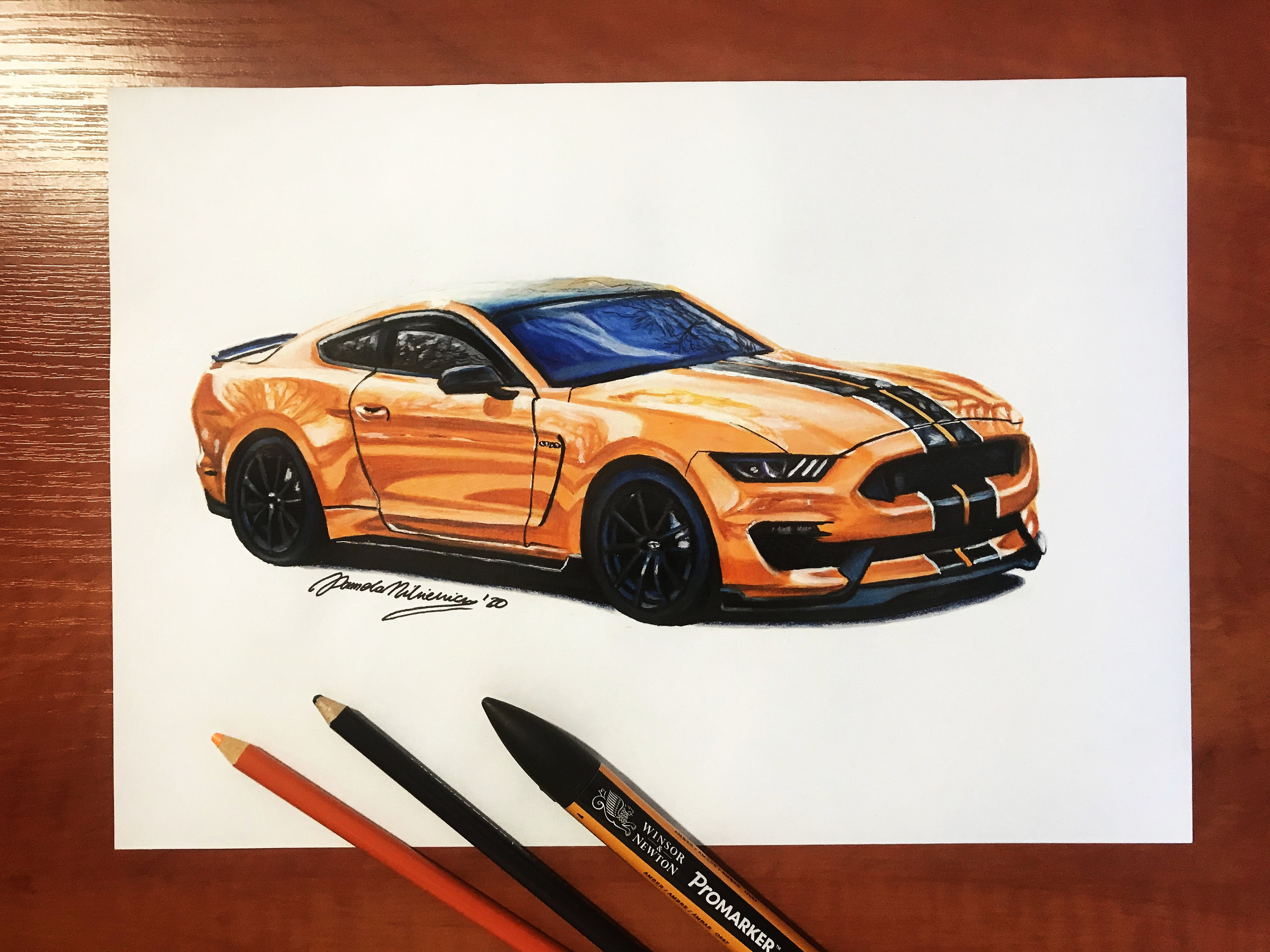 How to Draw a Ford Mustang