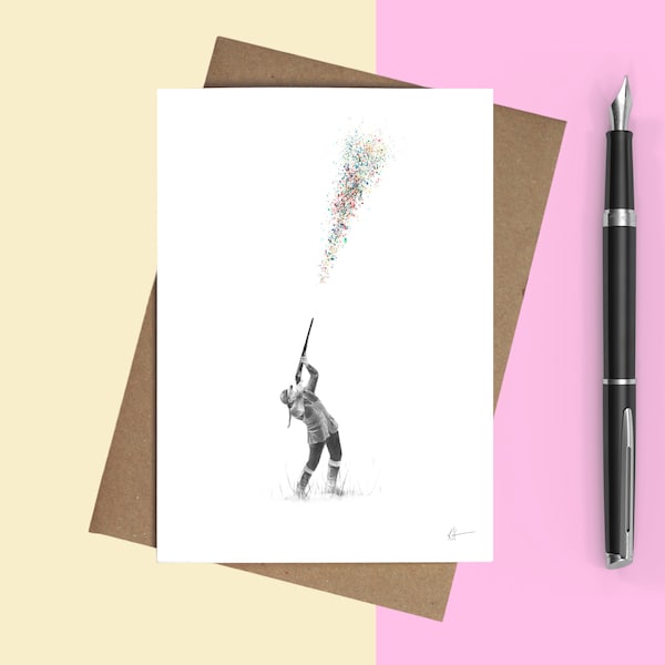 Shooting Birthday Card Etsy