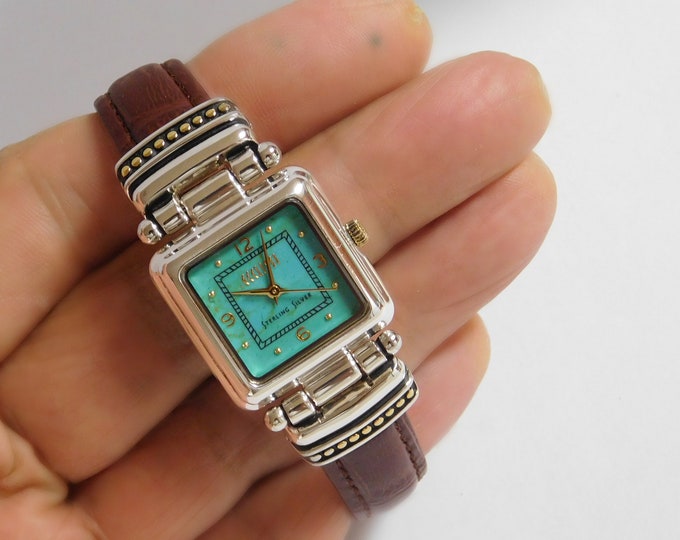 Montre Femme Ecclissi 594 En Argent Sterling, Bracelet Bleu - Occasion