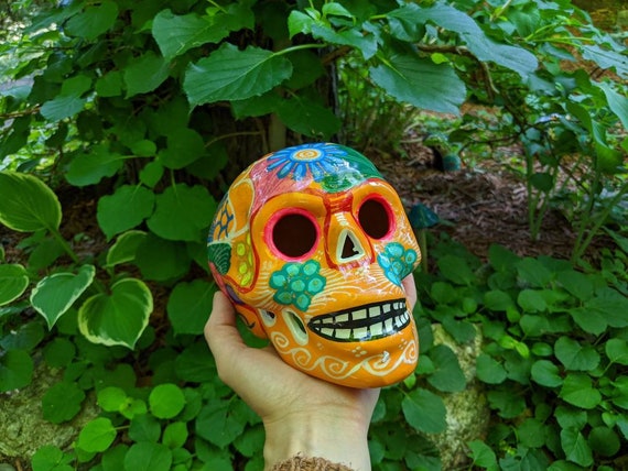 手描きのメキシカンスカルデコレーション | 死者の日のギフト - Etsy 日本