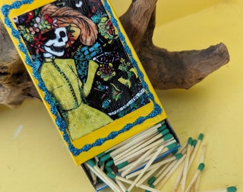 Matches | La Calavera Catrina | Mexican Art | Ofrenda | Unique Gift Idea