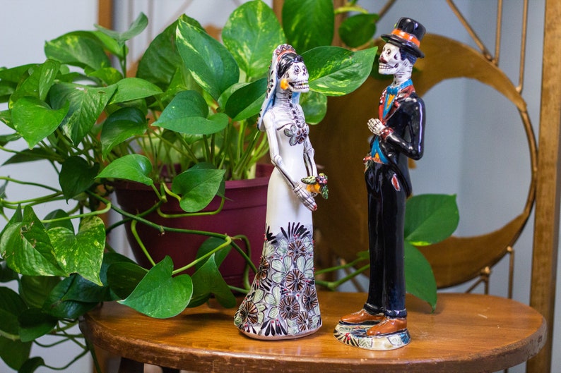 Bride and Groom Statue Wedding Gift Idea Home Decor Folk Etsy
