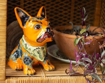 Frenchie | Dog Statue | Home Decor | Mexican Art | Unique Gift Idea