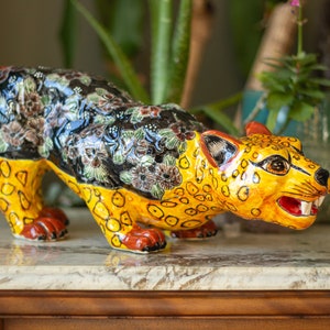 Jaguar Statue | Mexican Art | Home Decor | Unique Gift Idea