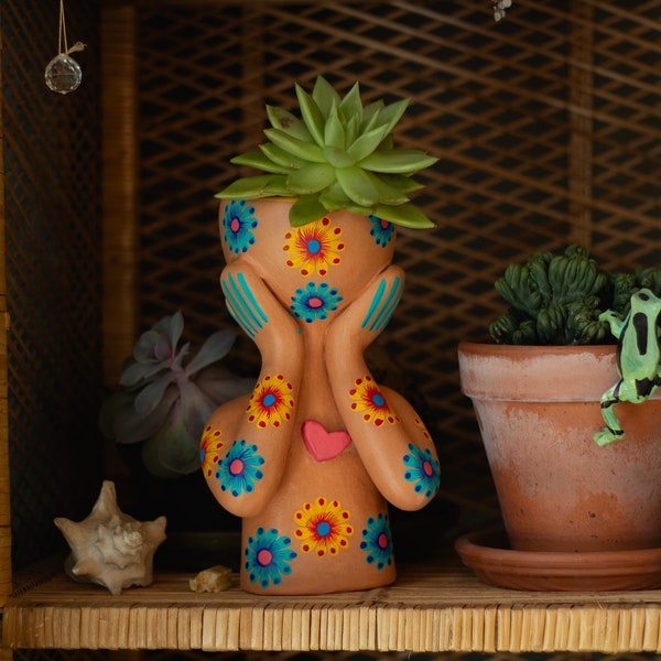 Colorful Planter | The Original Pot Head Planter | Whimsical Decor | Home & Garden | Unique Gift Idea