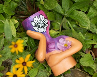 Handbemalter Keramik Original PotHead Planter | Mexikanische Volkskunst Sukkulenten-Topf