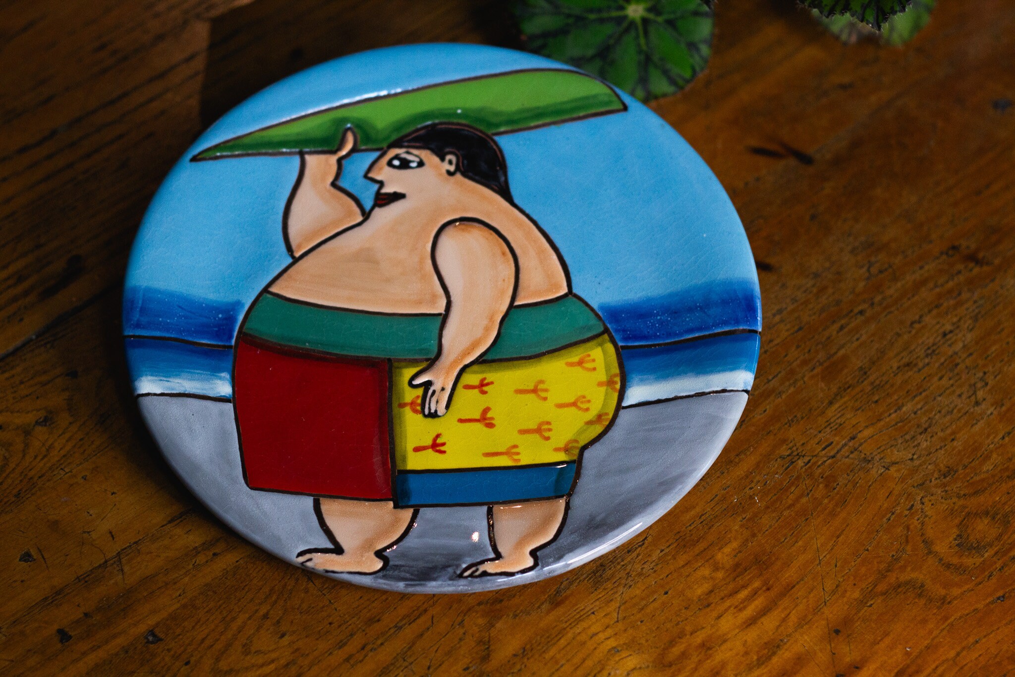メキシコシティ メキシコ 絵皿 タラベラ焼 絵皿 飾り皿 大皿 陶器の 