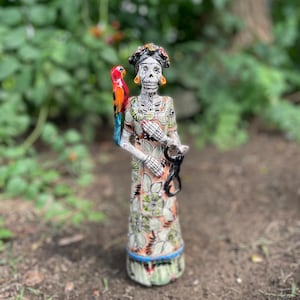 Frida Statue | La Catrina | Day Of The Dead | Mexican Folk Art | Día De Los Muertos | Sugar Skull | Catrina Decor