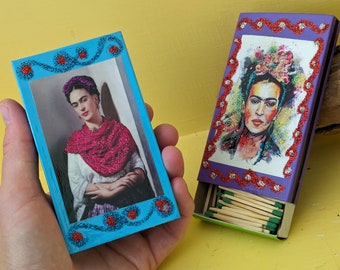 Matches | Set of 2 | Frida Kahlo | Mexican Art | Gifts Ideas | Favors | Ofrenda