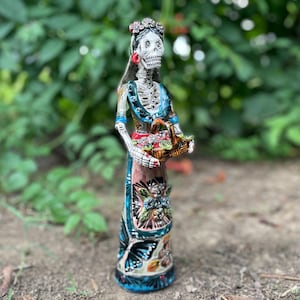 Day Of The Dead, La Catrina, Día de Los Muertos, Halloween Decor, Fall Decor, Sugar Skull, Mexican Folk Art, Calavera