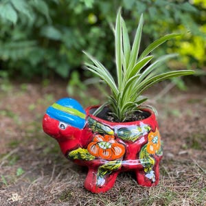 Talavera Übertopf, Schildkröte, Schildkröte, Schildkröte, Mexikanische Keramik, Schildkröte, Schildkröte
