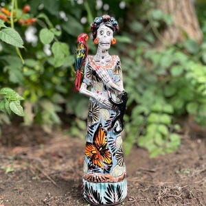Frida Statue | La Catrina | Day Of The Dead | Mexican Folk Art | Día De Los Muertos | Sugar Skull | Catrina Decor