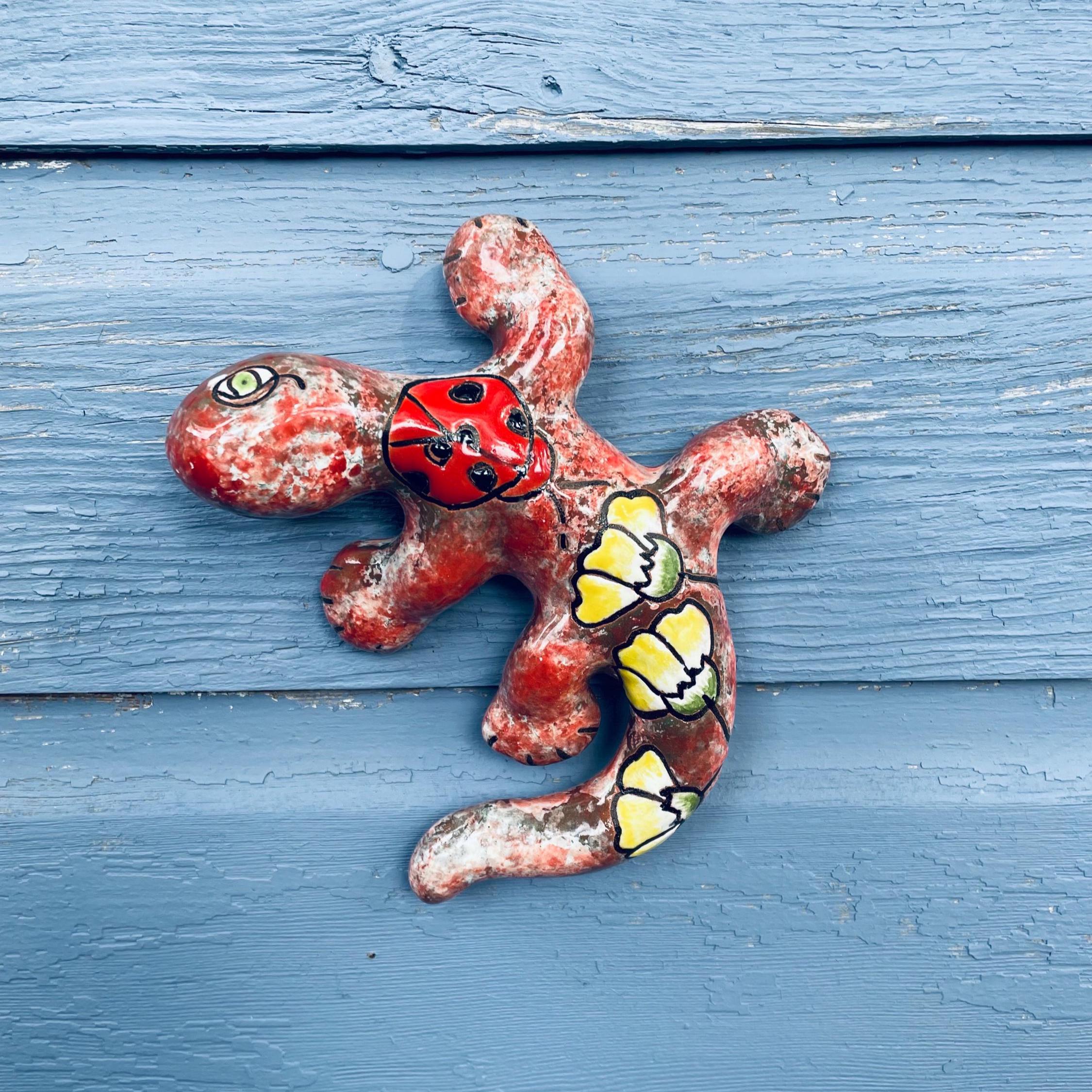 Mexican clay lizard - Etsy 日本