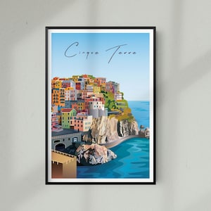 Italy Travel Print Italy Travel Poster Cinque Terre Travel Print Cinque Terre Travel Poster Italian Riviera Print Italian Riviera Poster