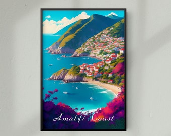Italy Travel Print Italy Travel Poster Amalfi Travel Print Amalfi Travel Poster Amalfi Coast Print Positano Sorrento Ravello