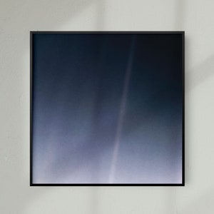 Pale Blue Dot NASA Photography Print, Photo Poster of Earth from Space, Space Photo, Milky Way Galaxy Photography, Space Home Decor Poster